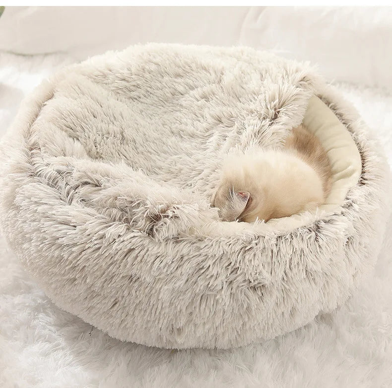 Autumn & Winter Soft Plush Pet Bed